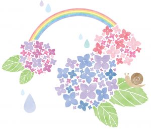 元気いきいき教室（広げよう元気の輪）　７月の笑顔　紫陽花編