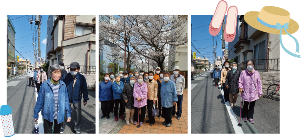 元気いきいき教室（広げよう元気の輪）　桜?早かった・・・